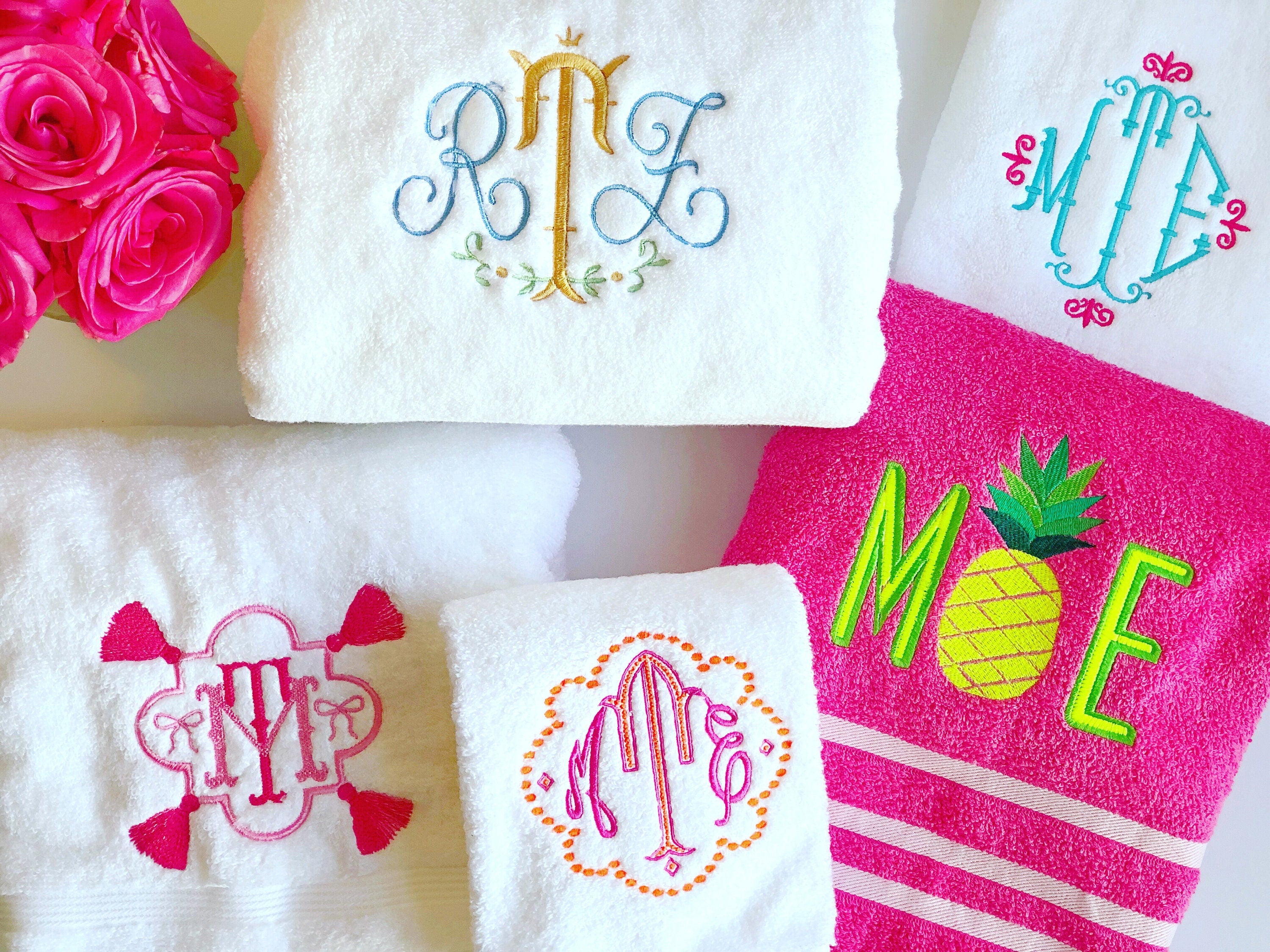 Monogrammed Bath Towel