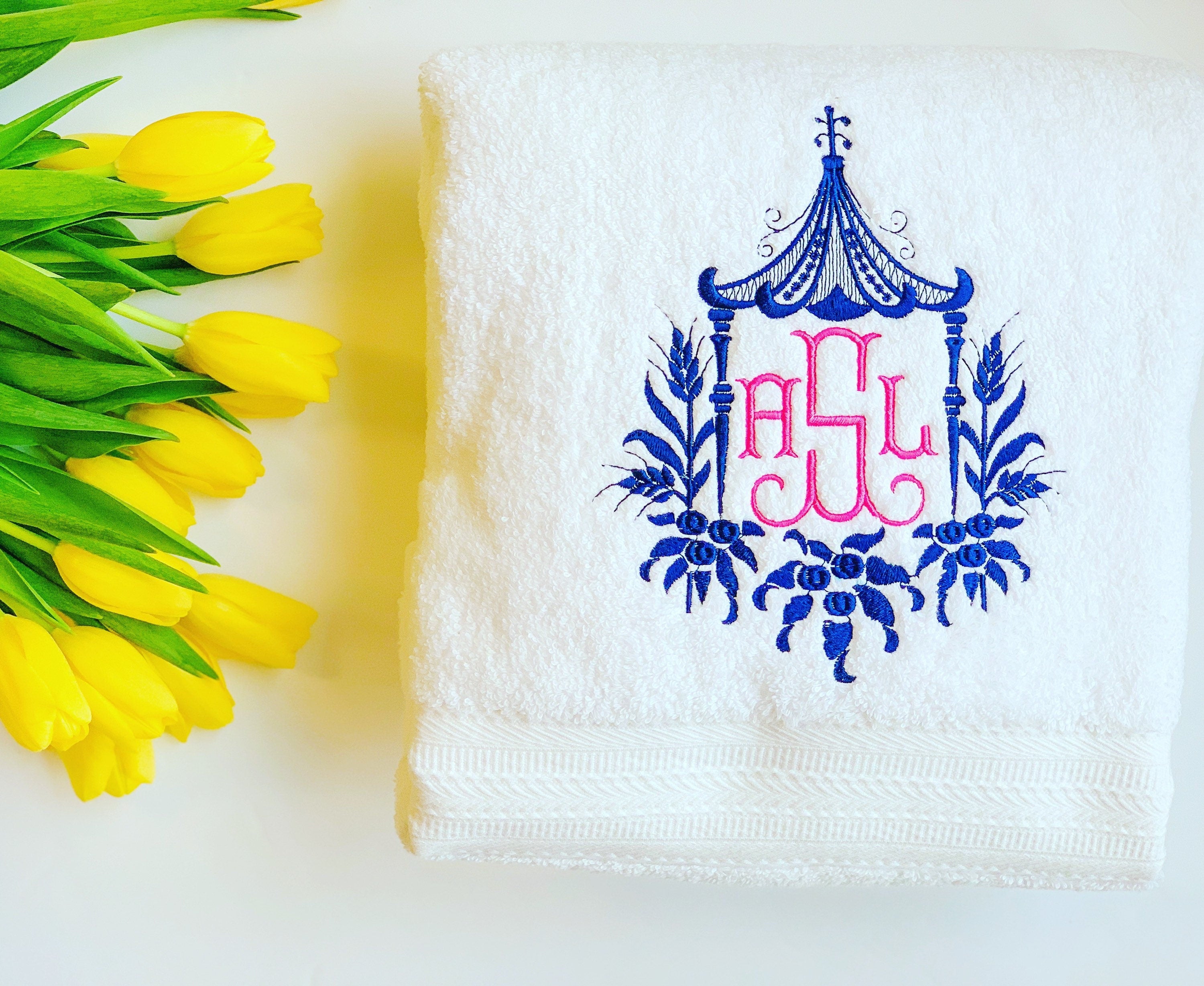 Monogrammed Bath Towel