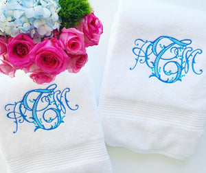 Monogrammed Bath Towel