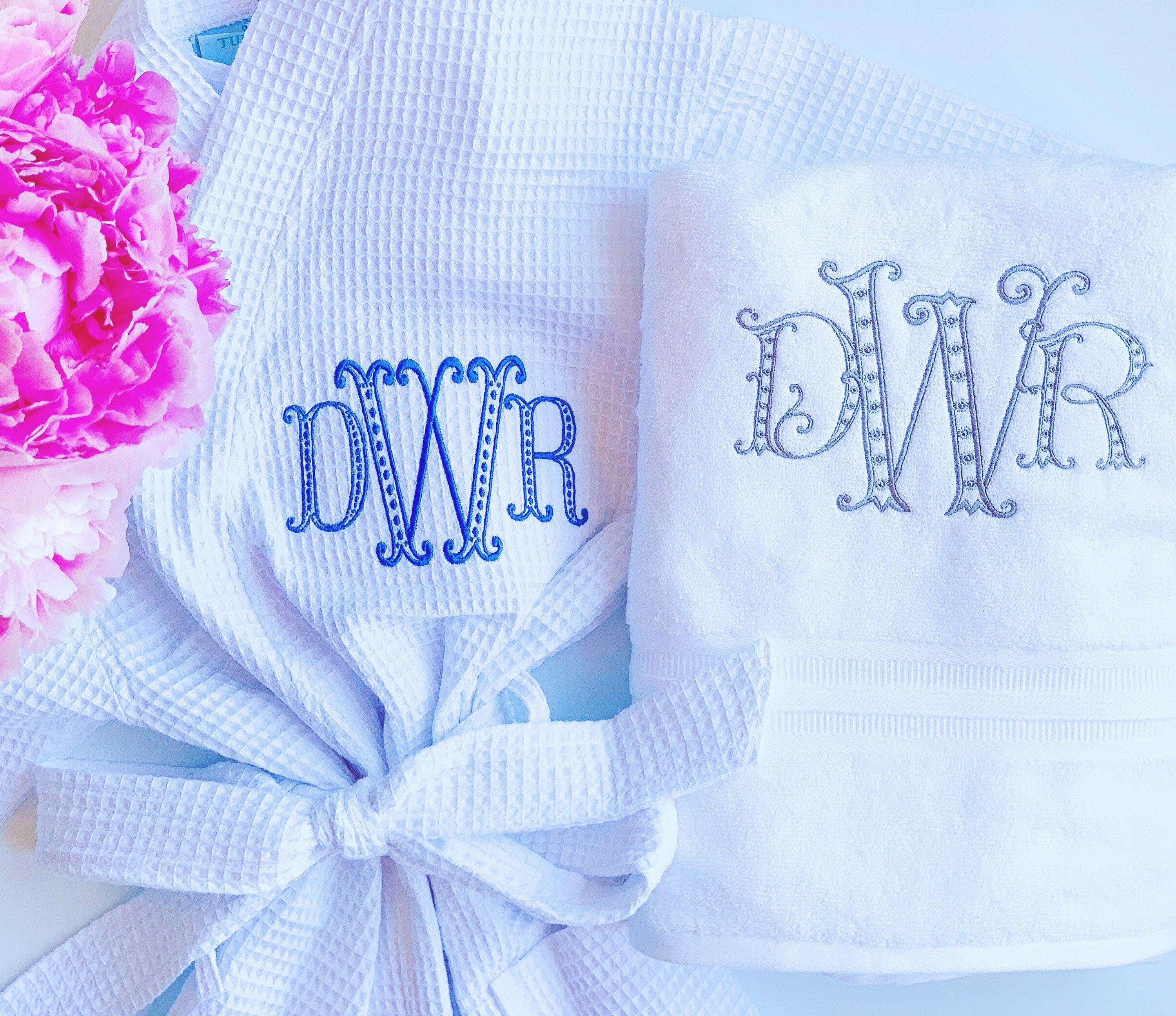 Monogrammed Waffle Robe, Bridesmaid Robes, Monogrammed Robe, Monogrammed Wedding Day Robes, Monogrammed Gifts, Graduation Gift