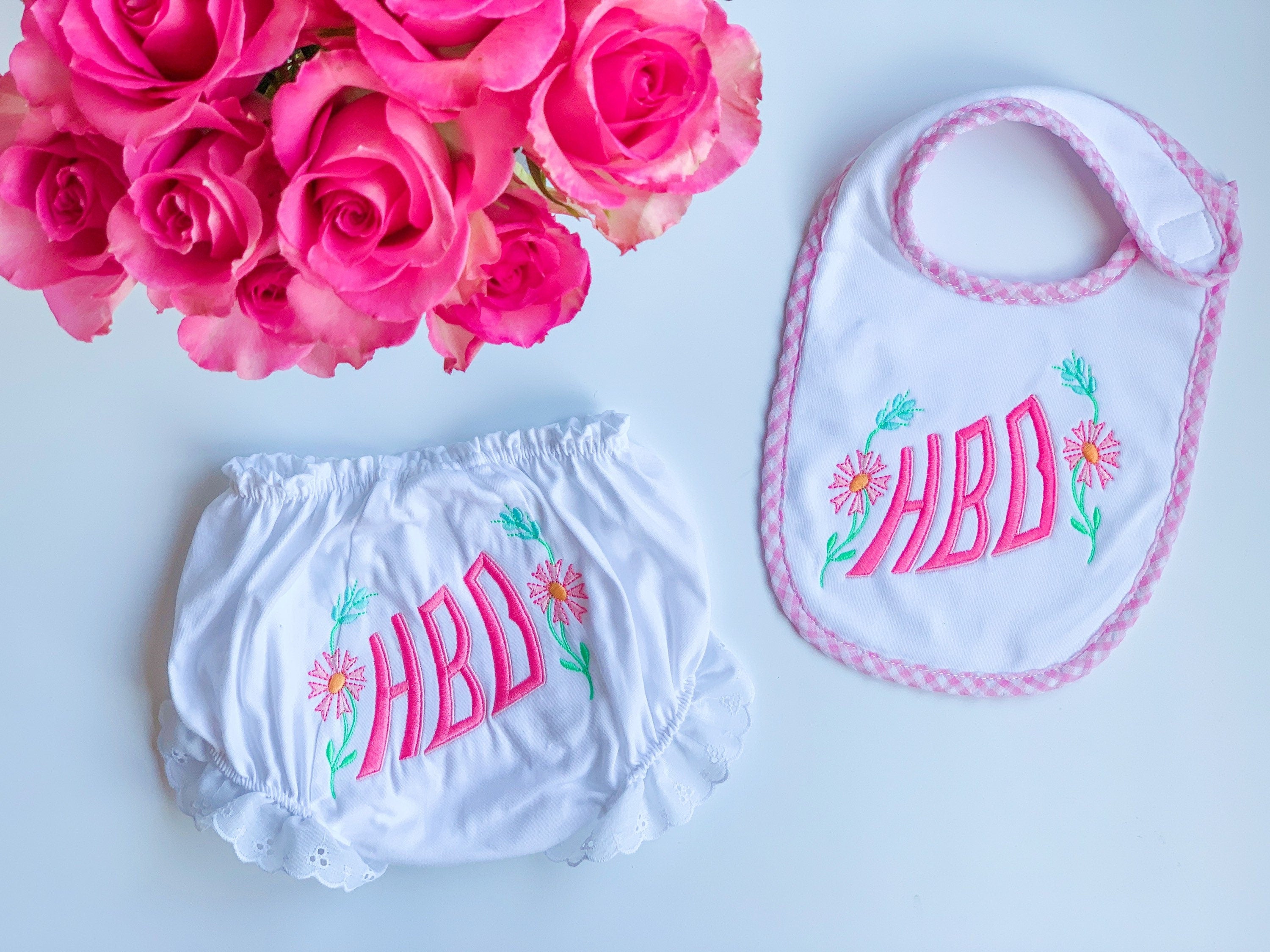 Monogrammed Bloomers, Ruffled Bloomers, Baby Girl, Personalized Diaper Covers