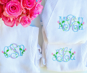 Monogrammed Waffle Robe, Bridesmaid Robes, Monogrammed Robe, Monogrammed Wedding Day Robes, Monogrammed Gifts, Graduation Gift