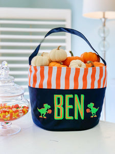 Monogrammed Halloween Trick or Treat Bag, Monogrammed Halloween Bag, Personalized Halloween Bag, Custom Halloween Bag, Candy Bag