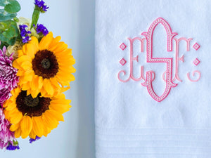 Monogrammed Bath Towel